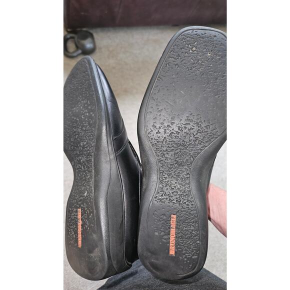 Bruno Magli Slip on Loafer Men's Size 7.5 Black Leather *Flawed‎ - Picture 9 of 9